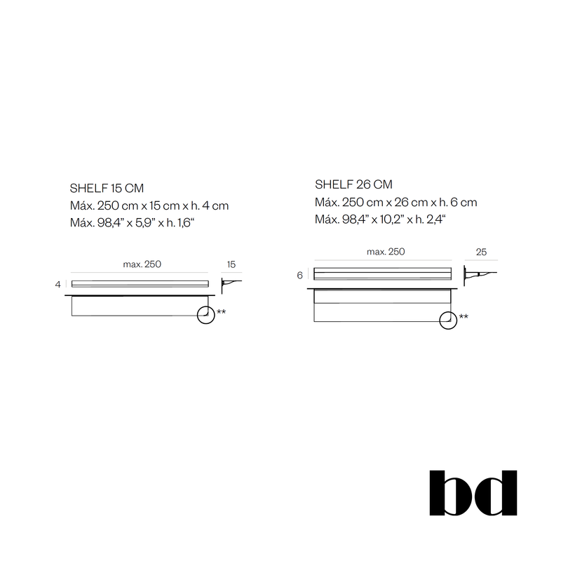BD Barcelona Design Cornisa lentyna