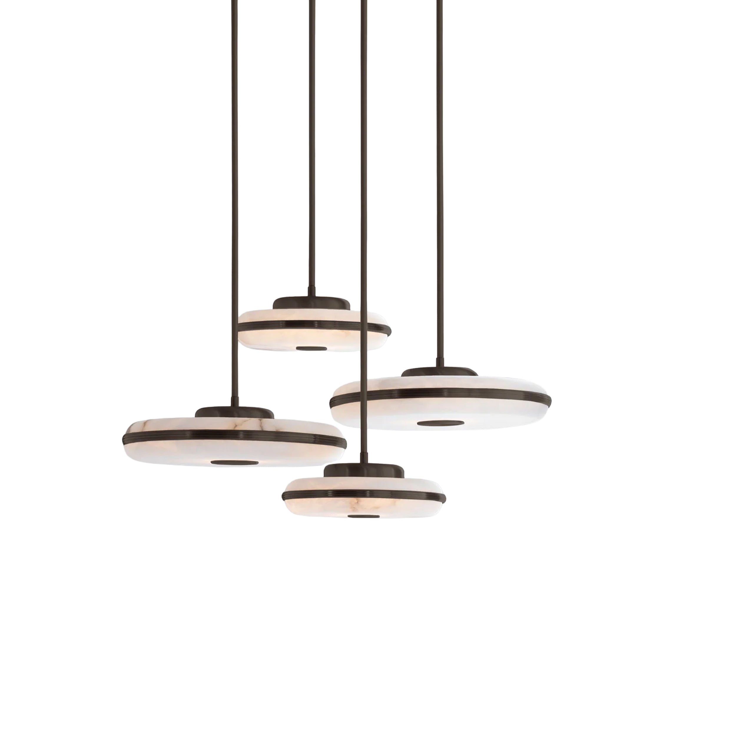 Bert Frank Beran Chandelier 4 pakabinamas šviestuvas