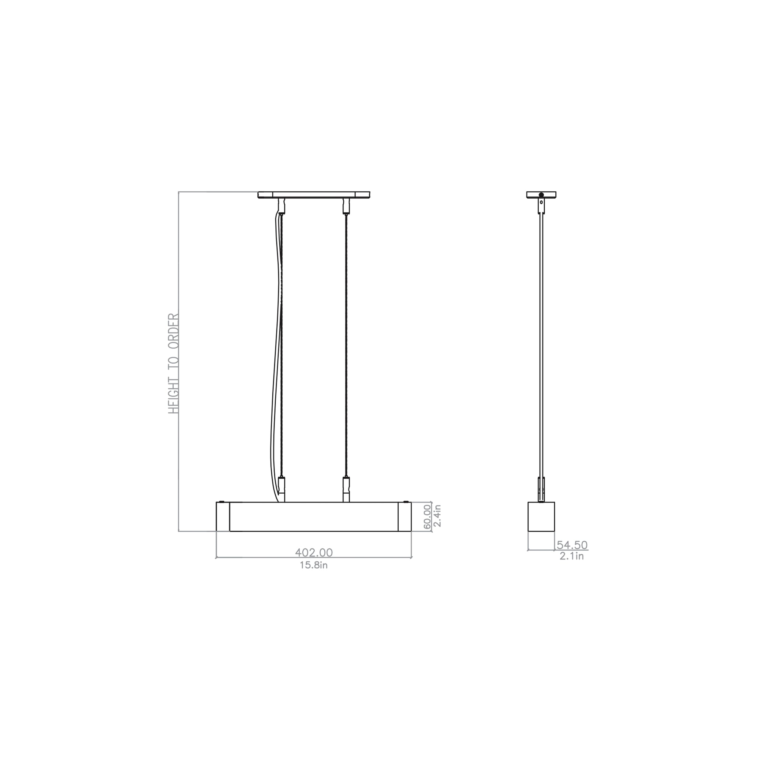 Bert Frank Colt Single pakabinamas šviestuvas