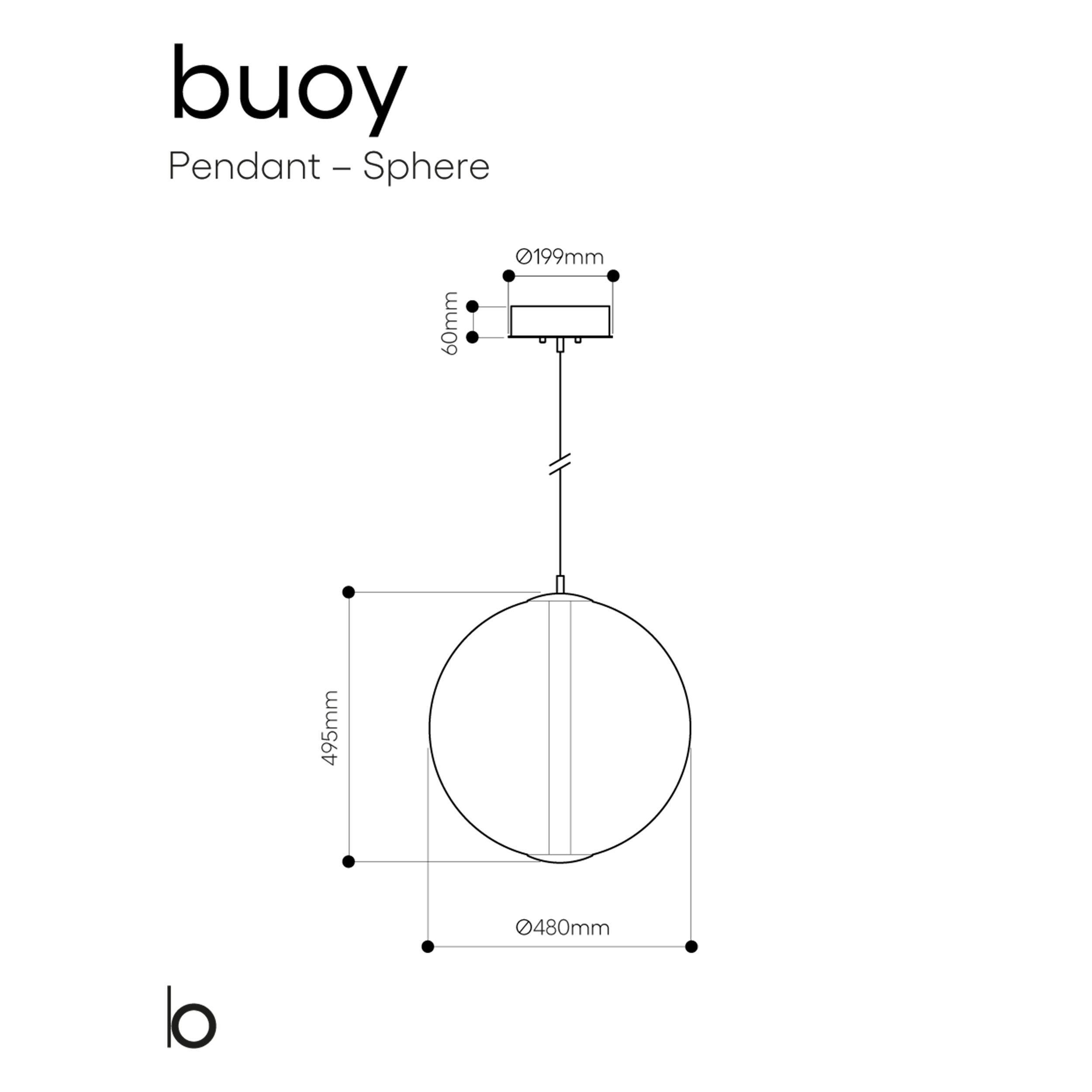 Bomma Buoy pakabinamas šviestuvas