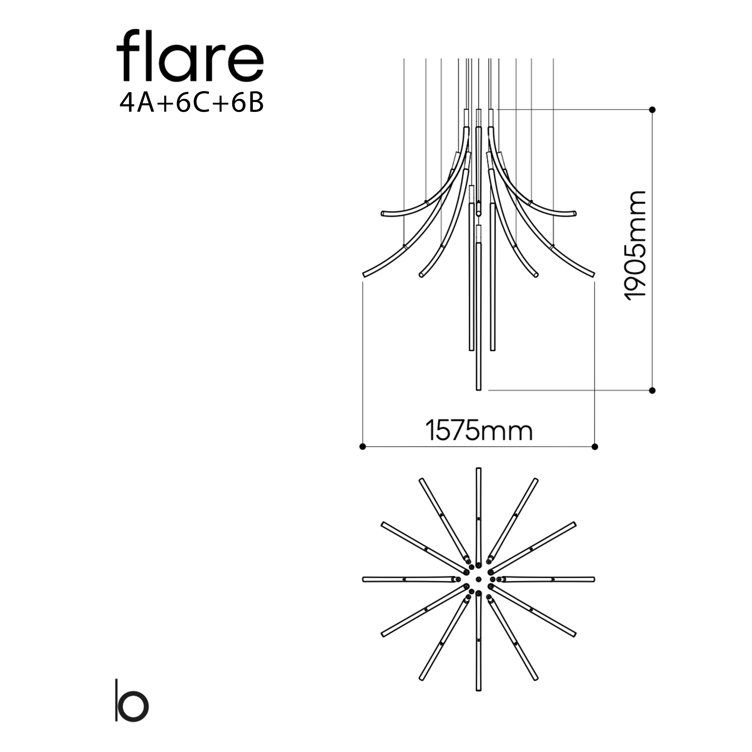 Bomma Flare pakabinamų šviestuvų instaliacija