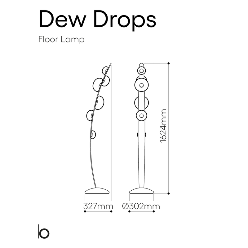 Bomma Dew Drops pastatomas šviestuvas