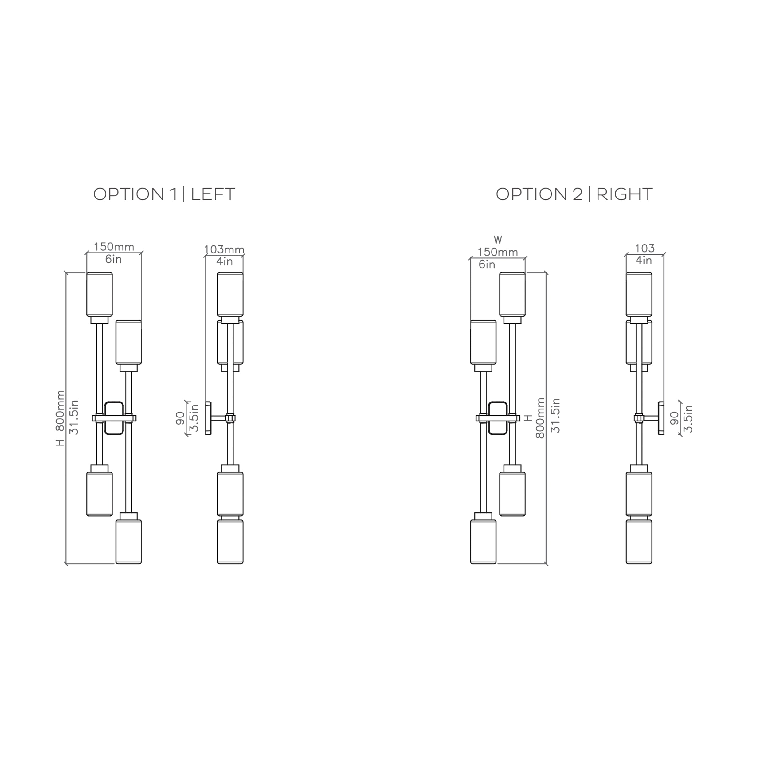 Bert Frank Farol Double sieninis šviestuvas
