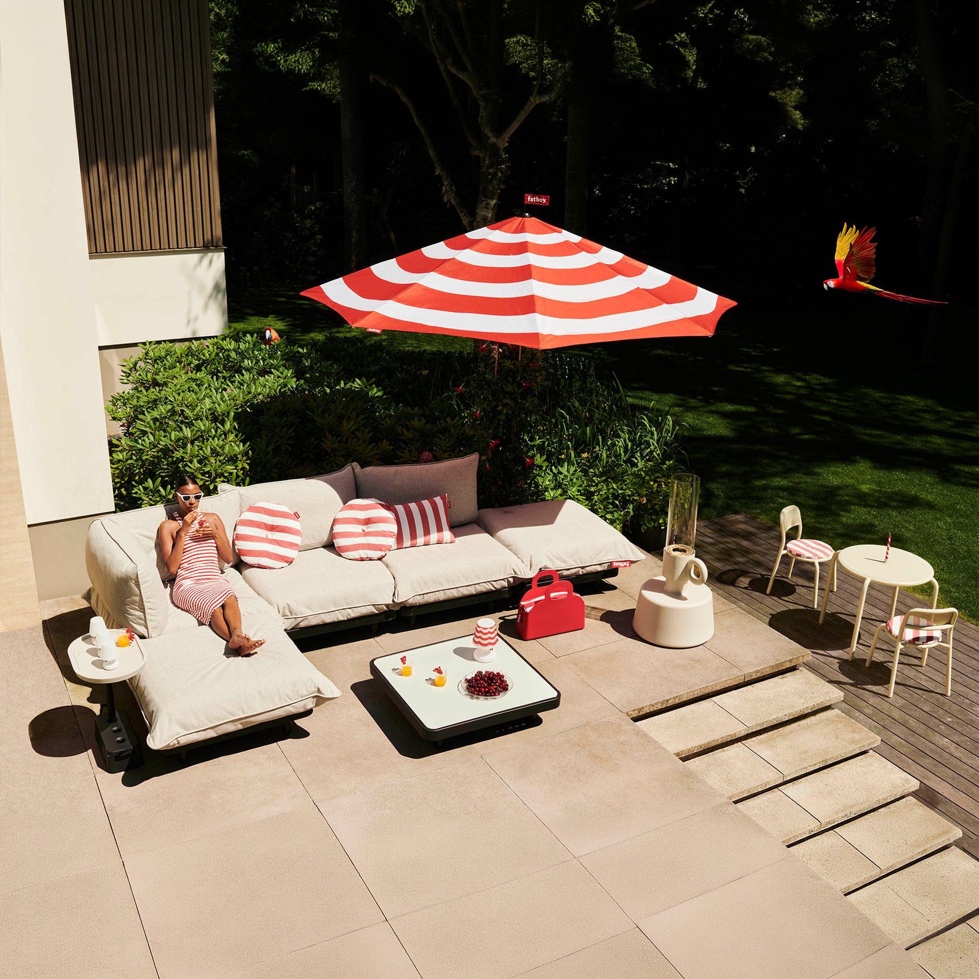 Fatboy Paletti Set Medium Stripe modulinė lauko sofa