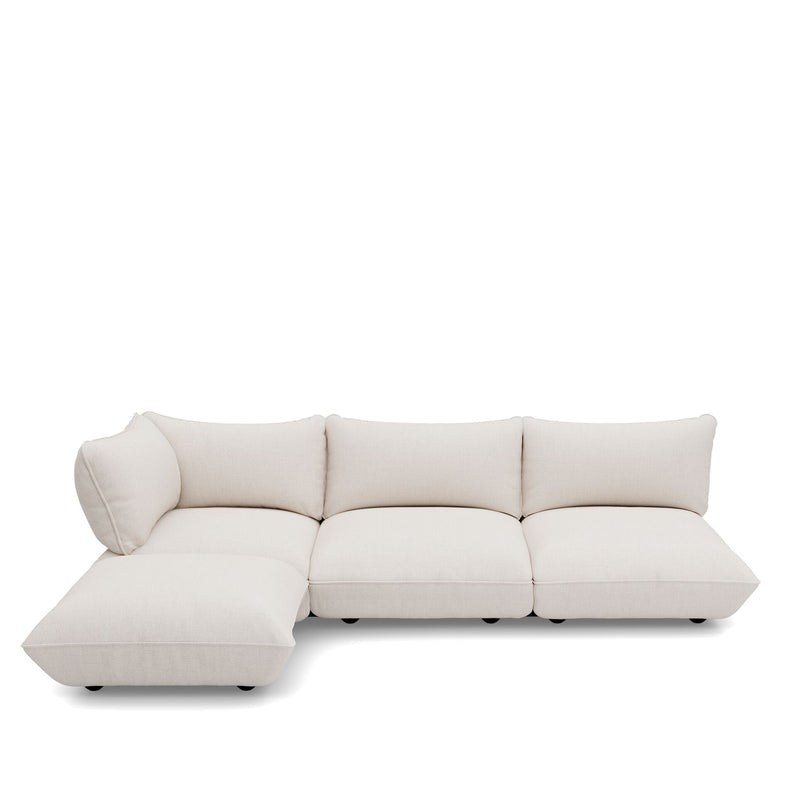 Minkšta ir patogi Fatboy Sumo vidaus modulinė sofa iš Boucle audinio