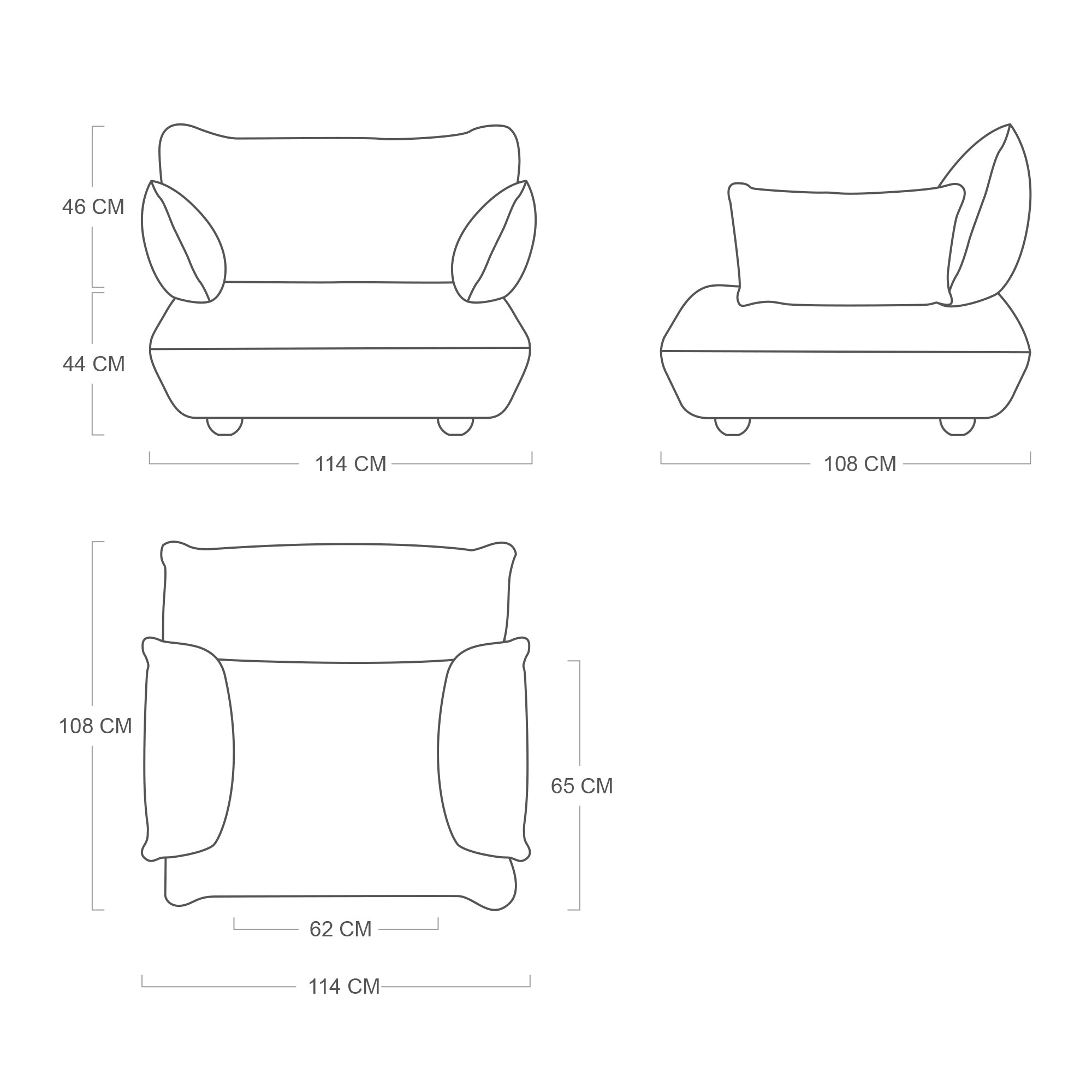 Fatboy Sumo Loveseat Velvet fotelis