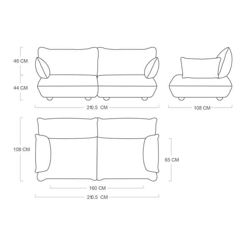 Fatboy Sumo Medium Velvet Sofa