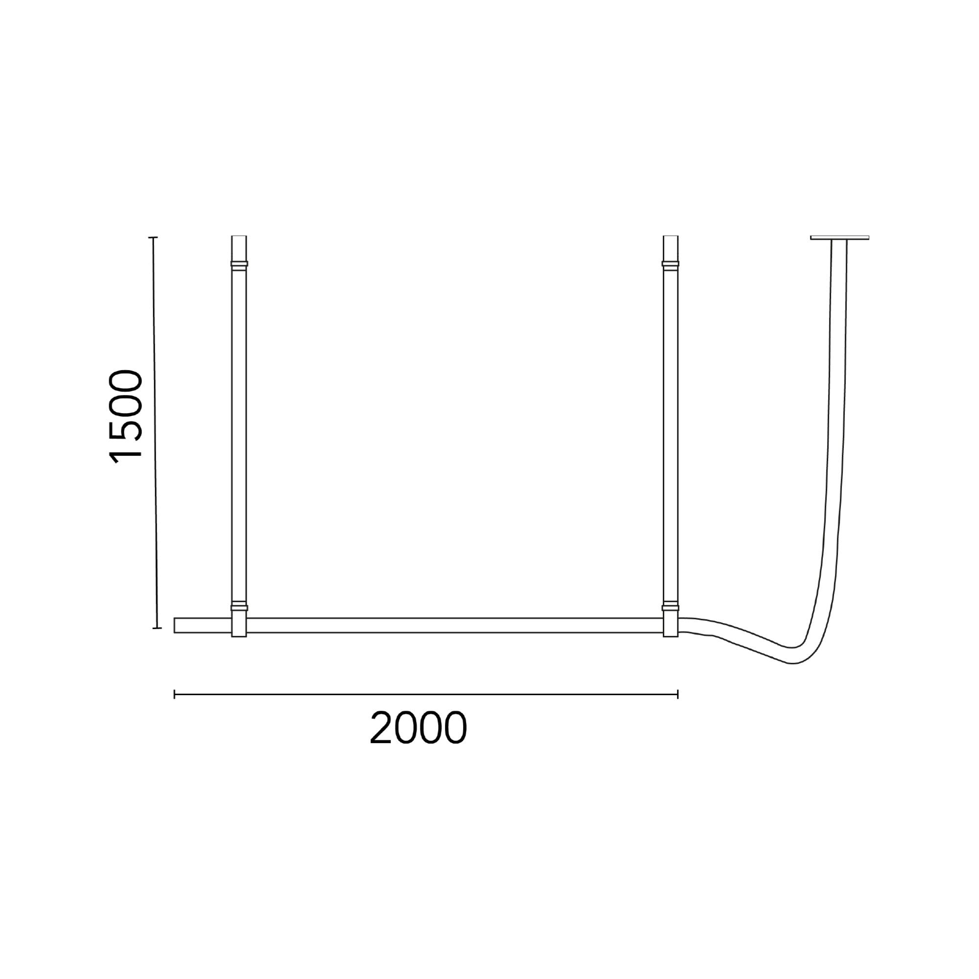 Flos Belt Fabric 2000 mm Cooper Brown pakabinamas šviestuvas