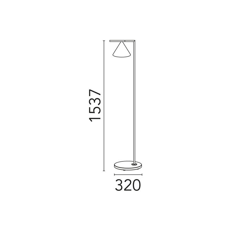 Flos Captain Flint H 1537 mm lauko pastatomas šviestuvas