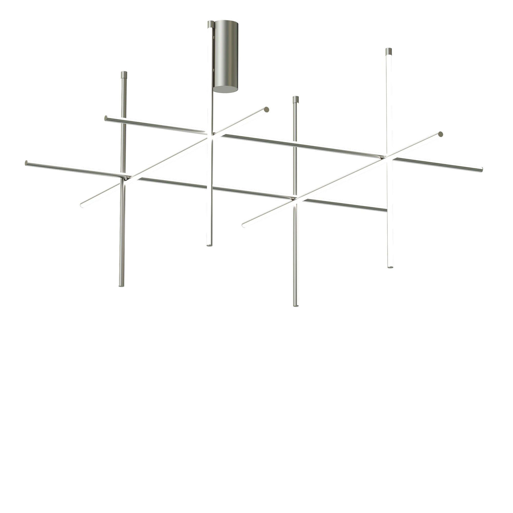 FLOS Coordinates Ceiling 4 LED lubinis šviestuvas iš anoduoto aliuminio