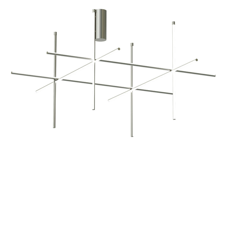 FLOS Coordinates Ceiling 4 LED lubinis šviestuvas iš anoduoto aliuminio