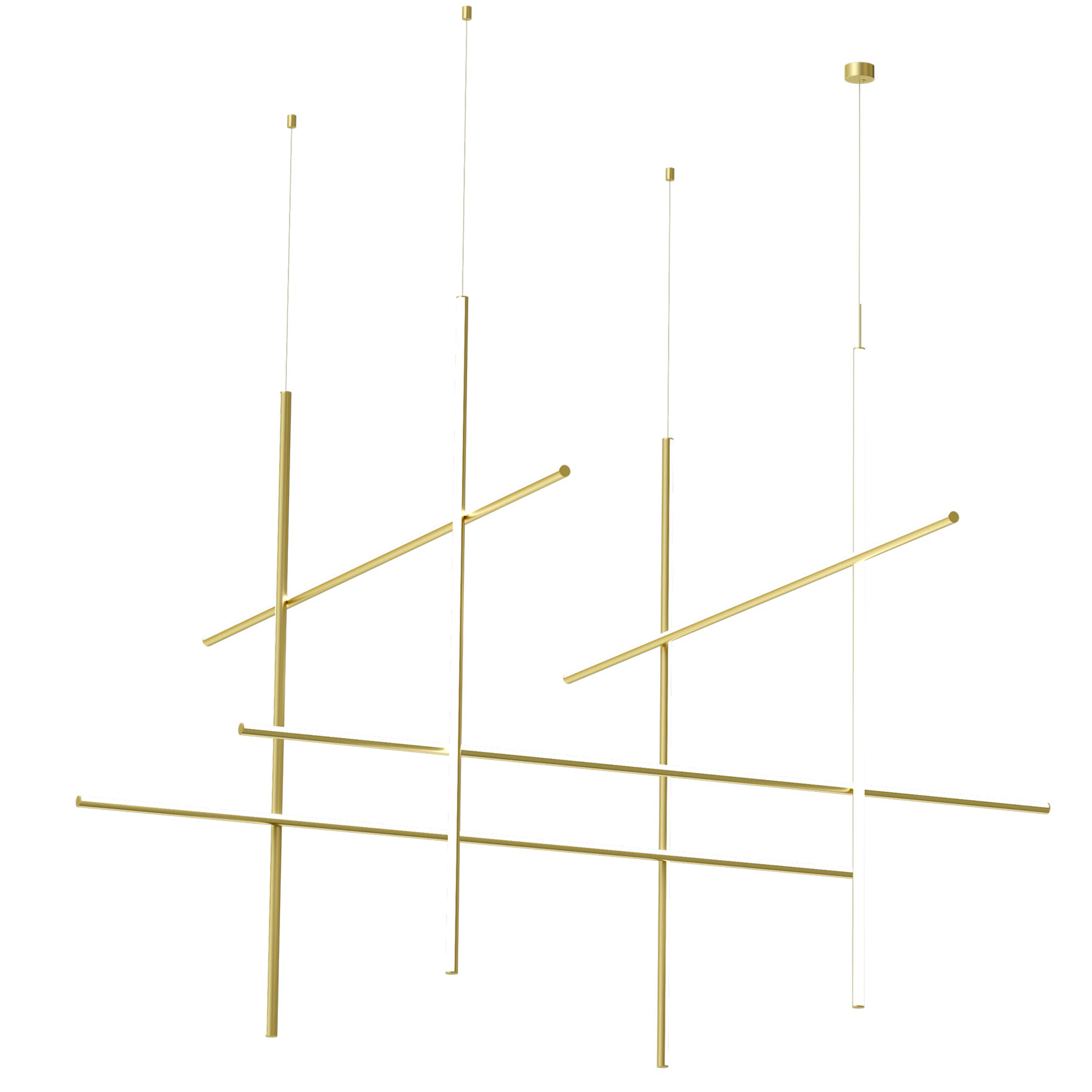 Flos Coordinates Module Suspension pakabinamas šviestuvas su aukso apdaila