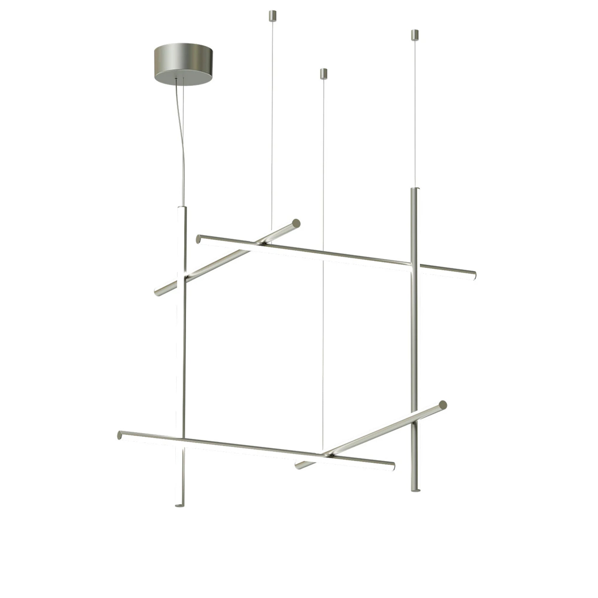 Flos Coordinates Suspension 3 LED pakainamas šviestuvas argent, sidabrinės spalvos iš aliuminio