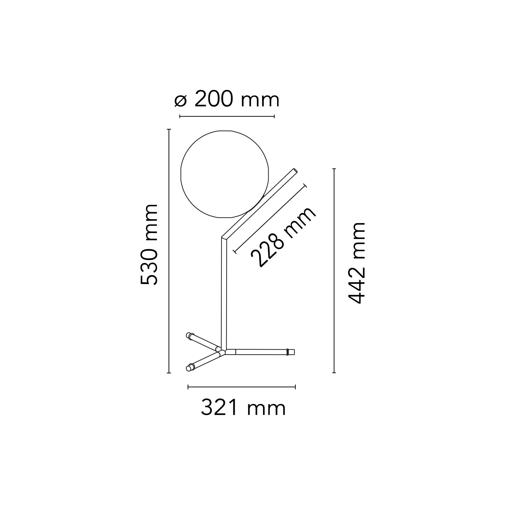 Flos IC Lights T1 High stalinis šviestuvas
