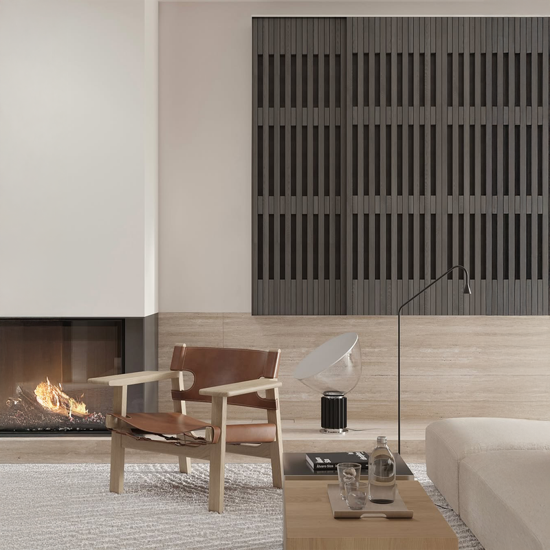 Architektūrinis portretas su Flos Taccia šviestuvu