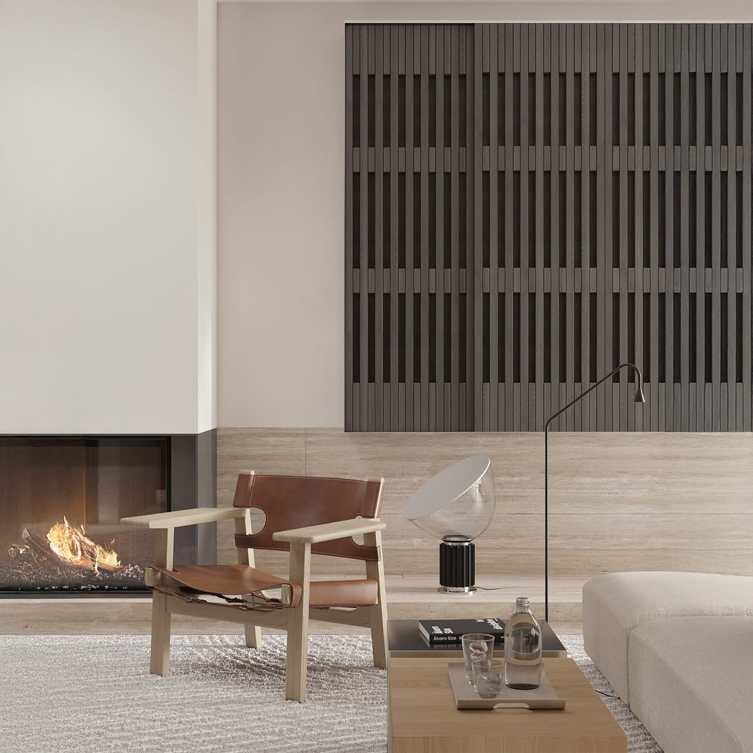 Architektūrinis portretas su Flos Taccia šviestuvu
