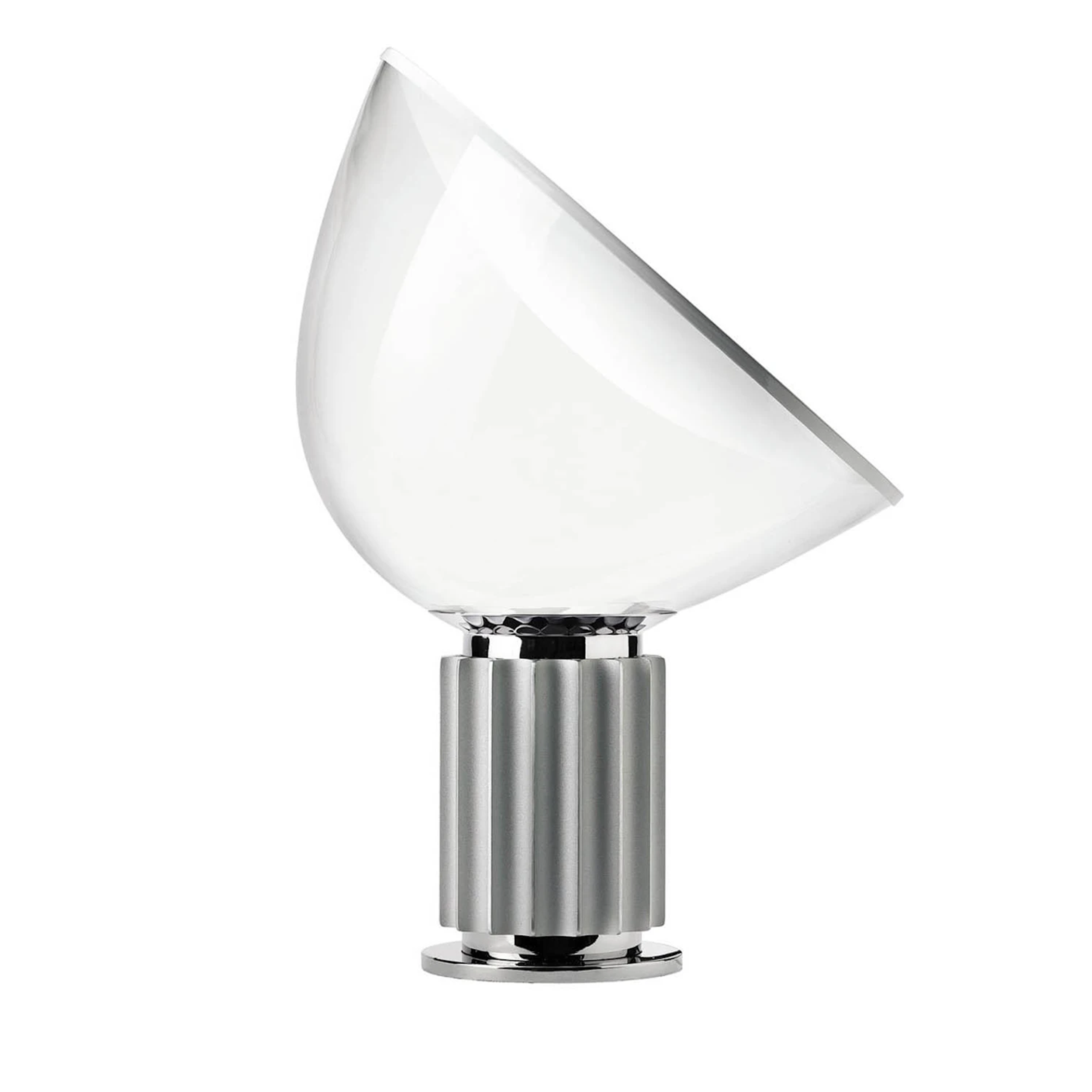 Flos taccia stalinis LED šviestuvas silver apdailos korpuso ir su stikliniu difuzoriumi