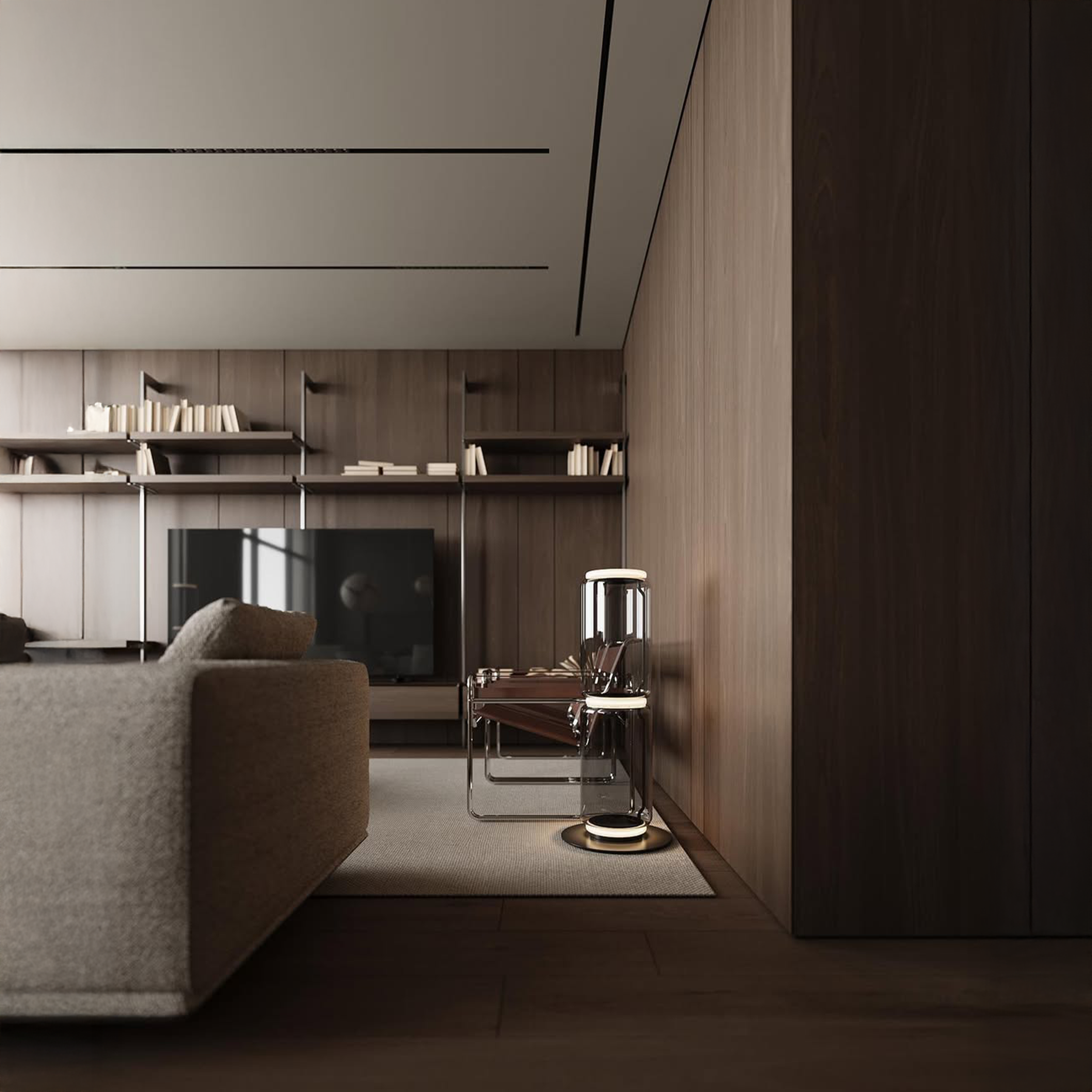 Flos Noctambule High Cylinder Small Base pastatomas šviestuvas