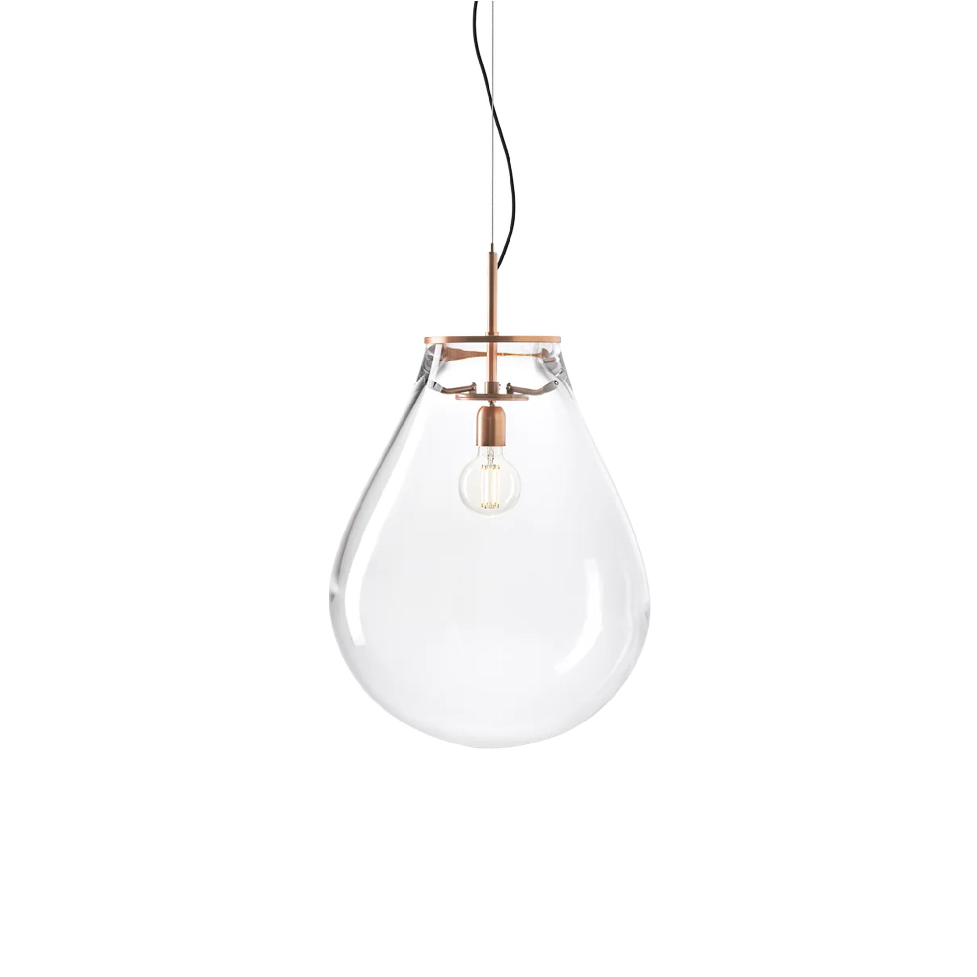 Bomma Tim Clear brushed cooper pakabinamas šviestuvas