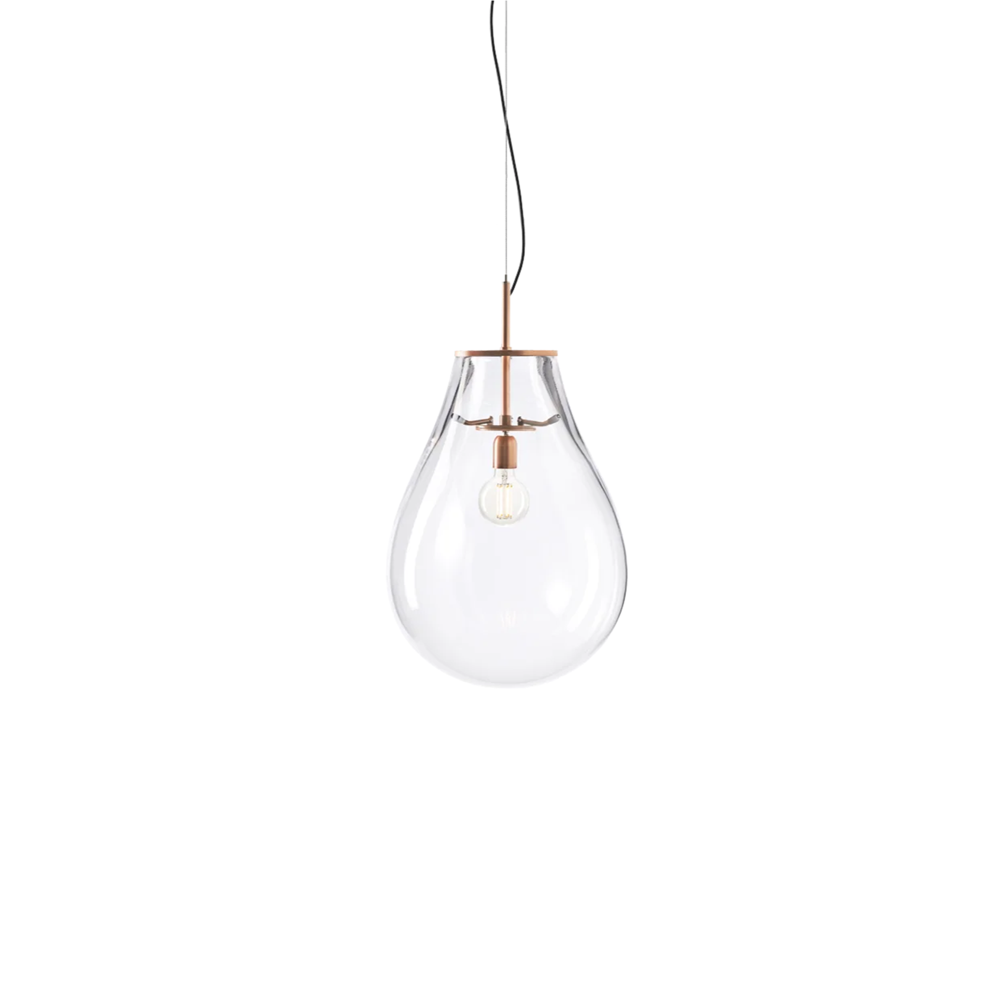 Bomma Tim Clear brushed cooper pakabinamas šviestuvas
