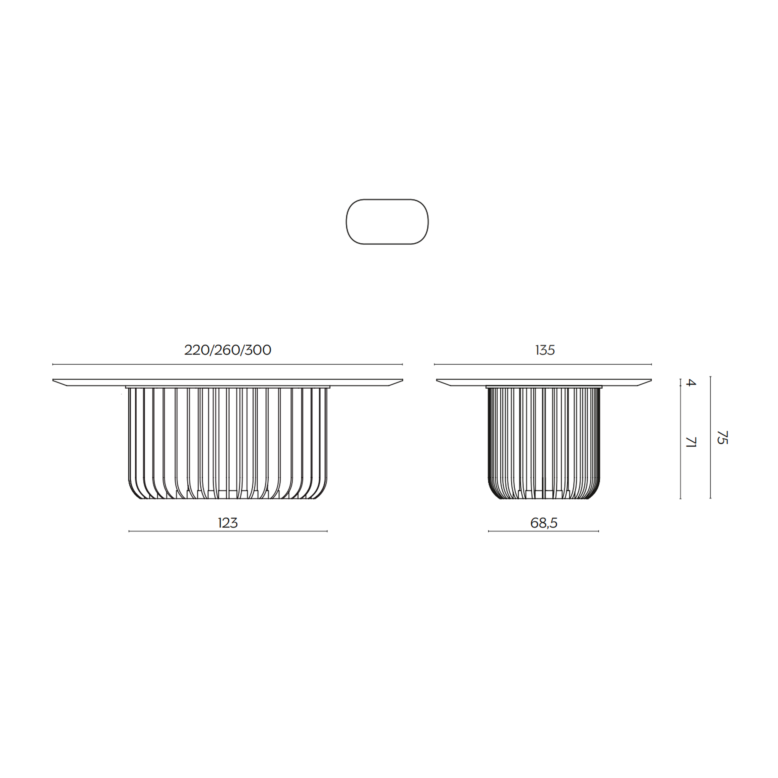 MINIFORMS JUICE stalas