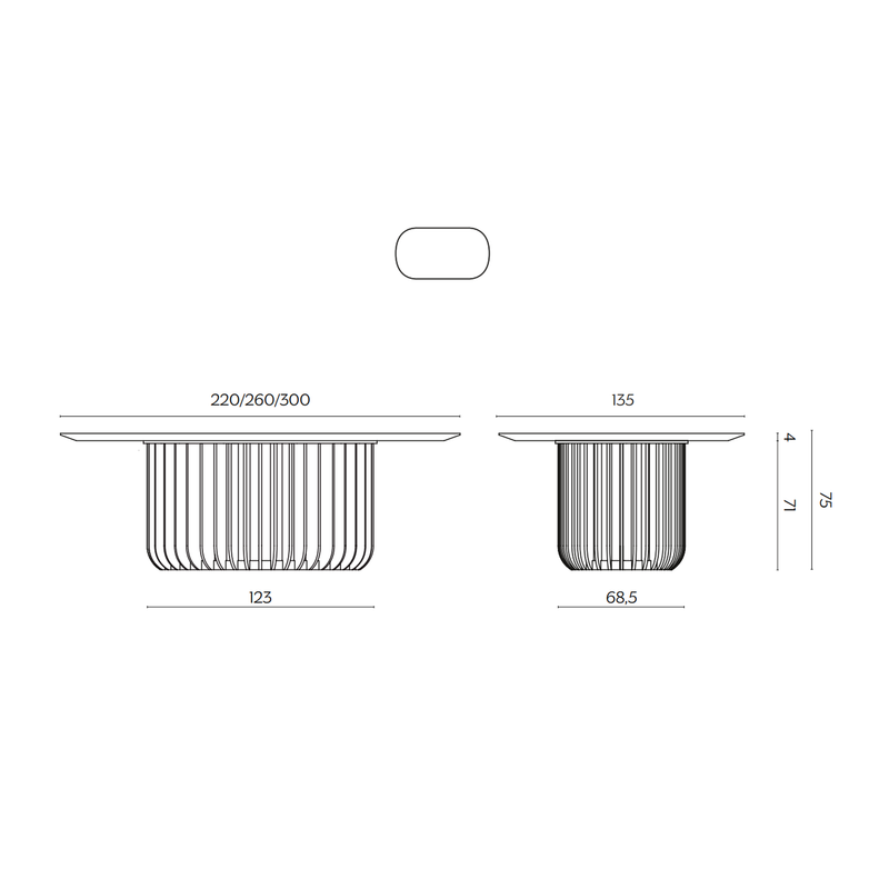 MINIFORMS JUICE stalas