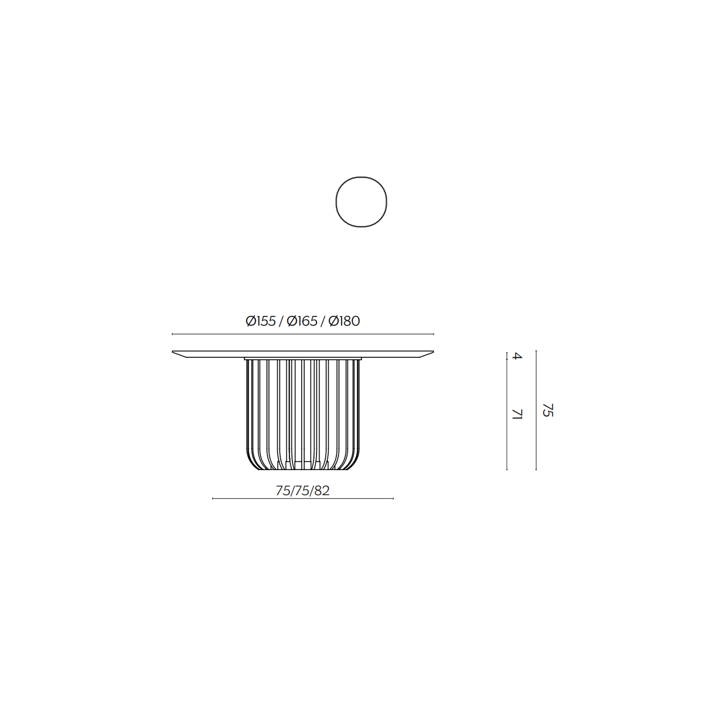 MINIFORMS JUICE stalas