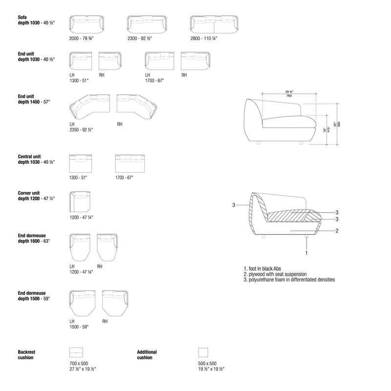 LEMA MIREA sofa