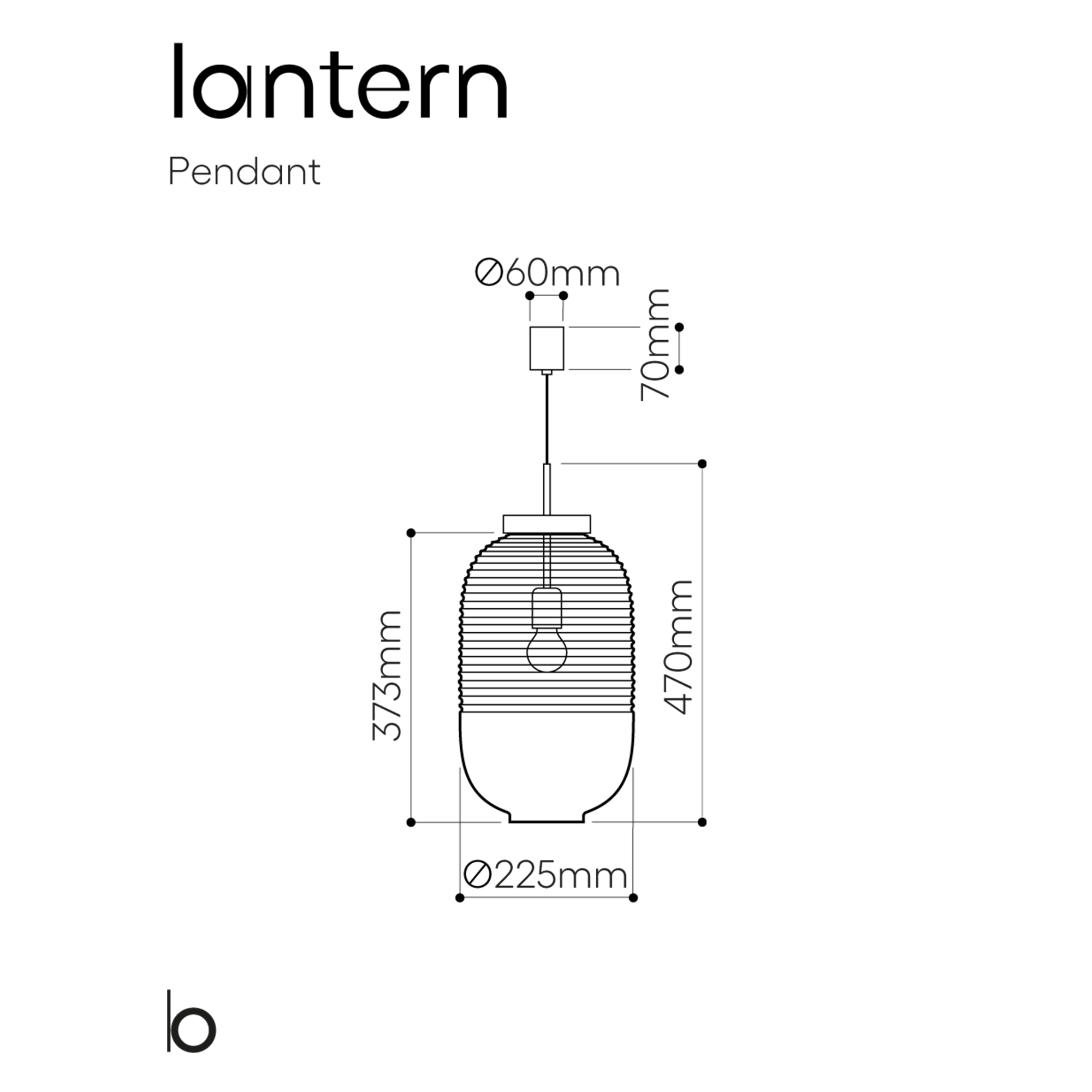 Bomma Lantern pakabinamas šviestuvas