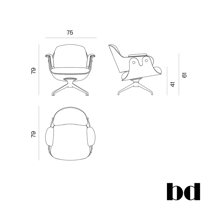BD Barcelona Design Low Lounger fotelis
