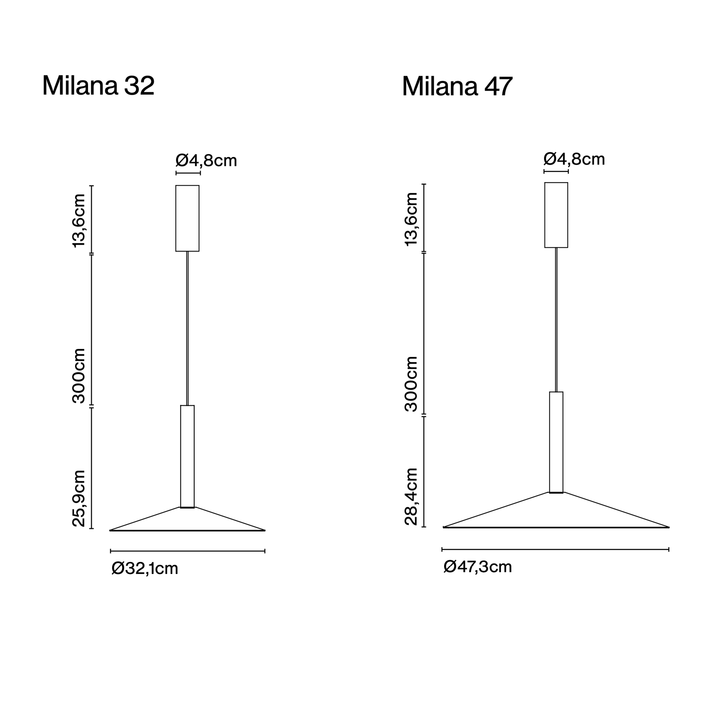 Marset Milana 32 | 47 pakabinamas šviestuvas