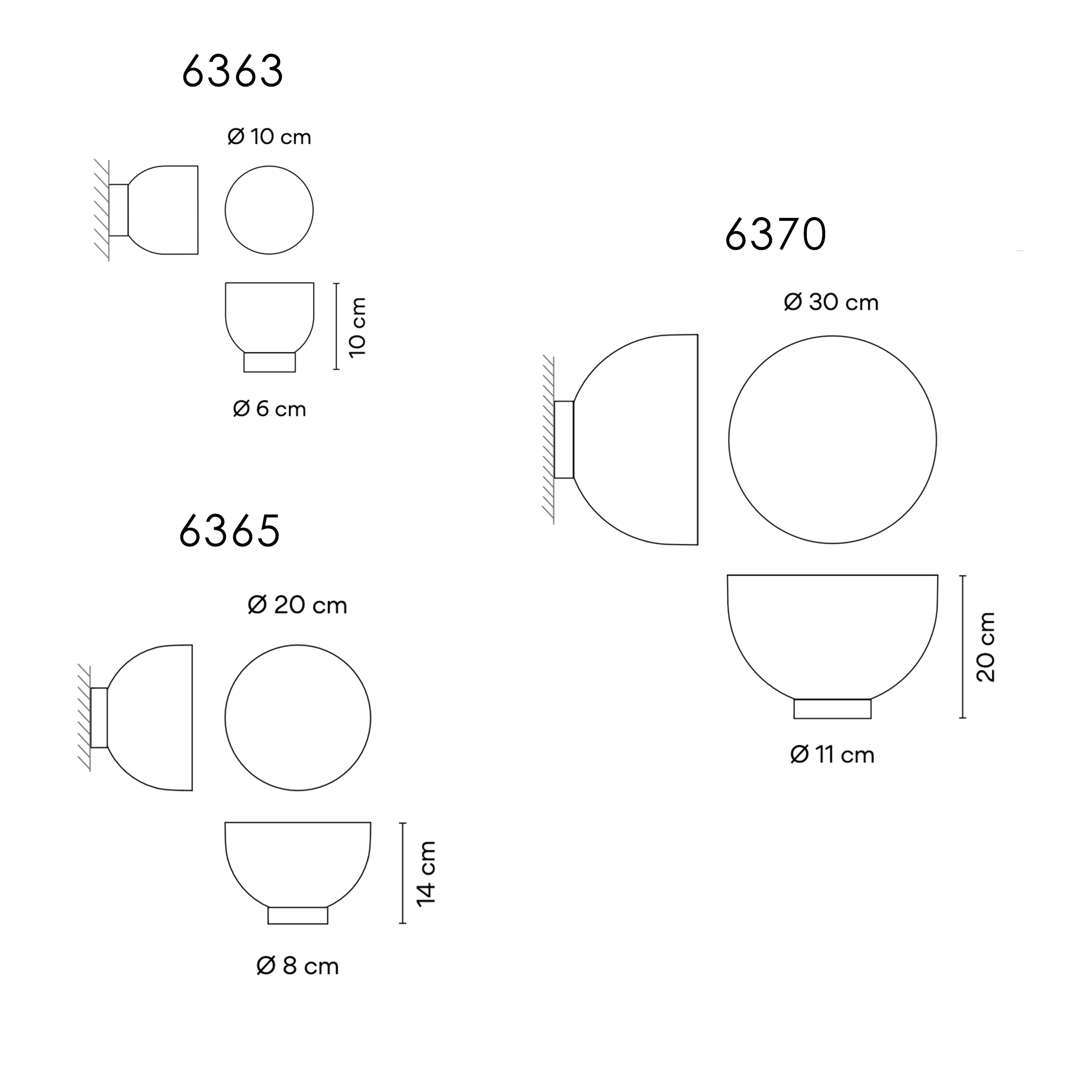 VIBIA PLUSMINUS SOLO 6363 / 6365 / 6370 stalinis šviestuvas