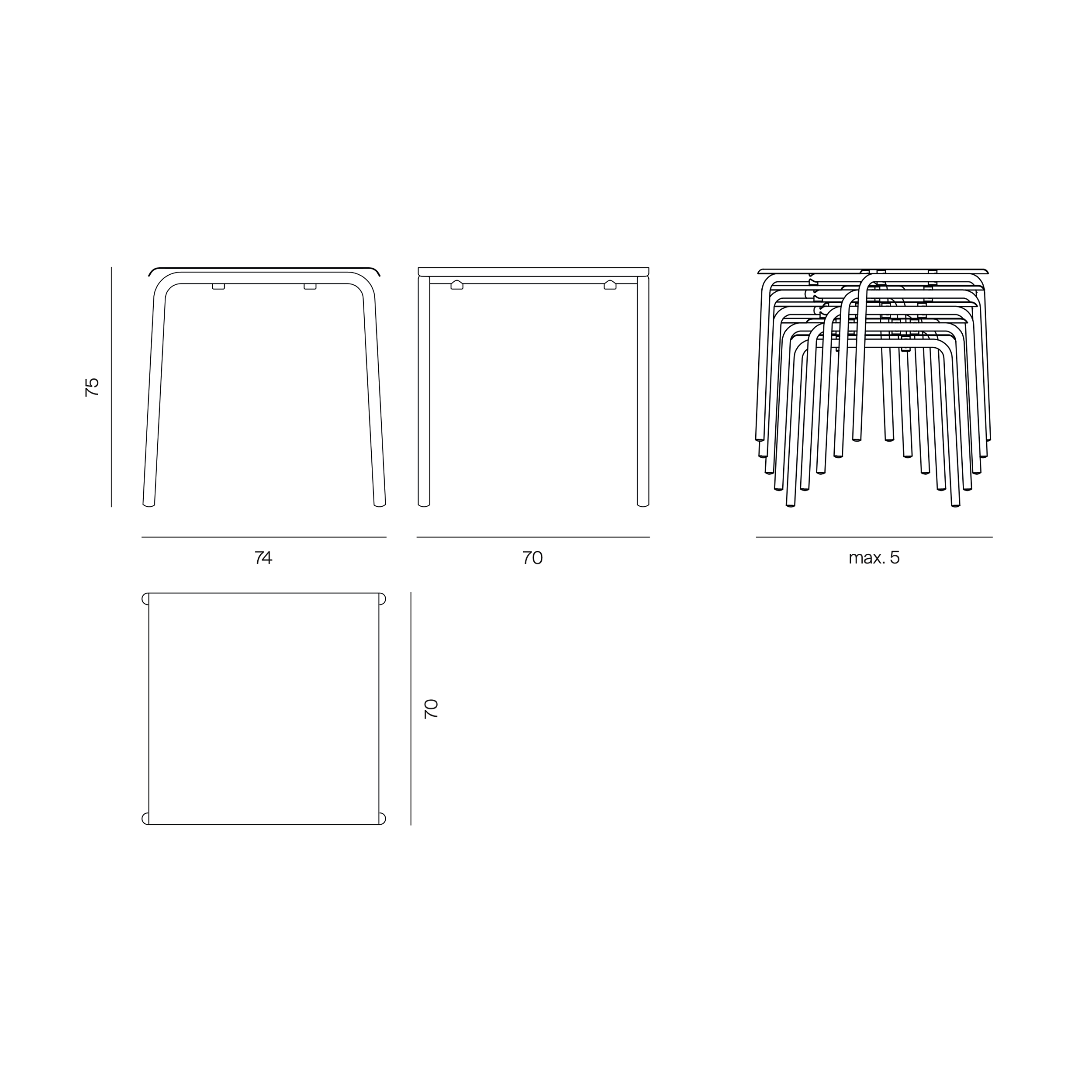 Mobles114 Tube stalas