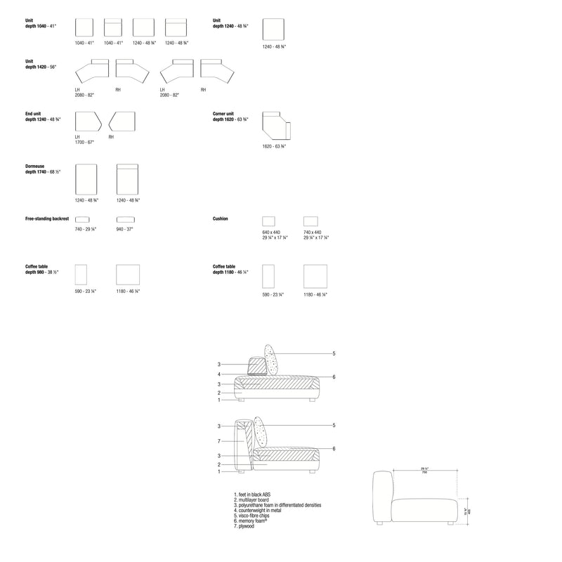 LEMA NIVEAUX sofa
