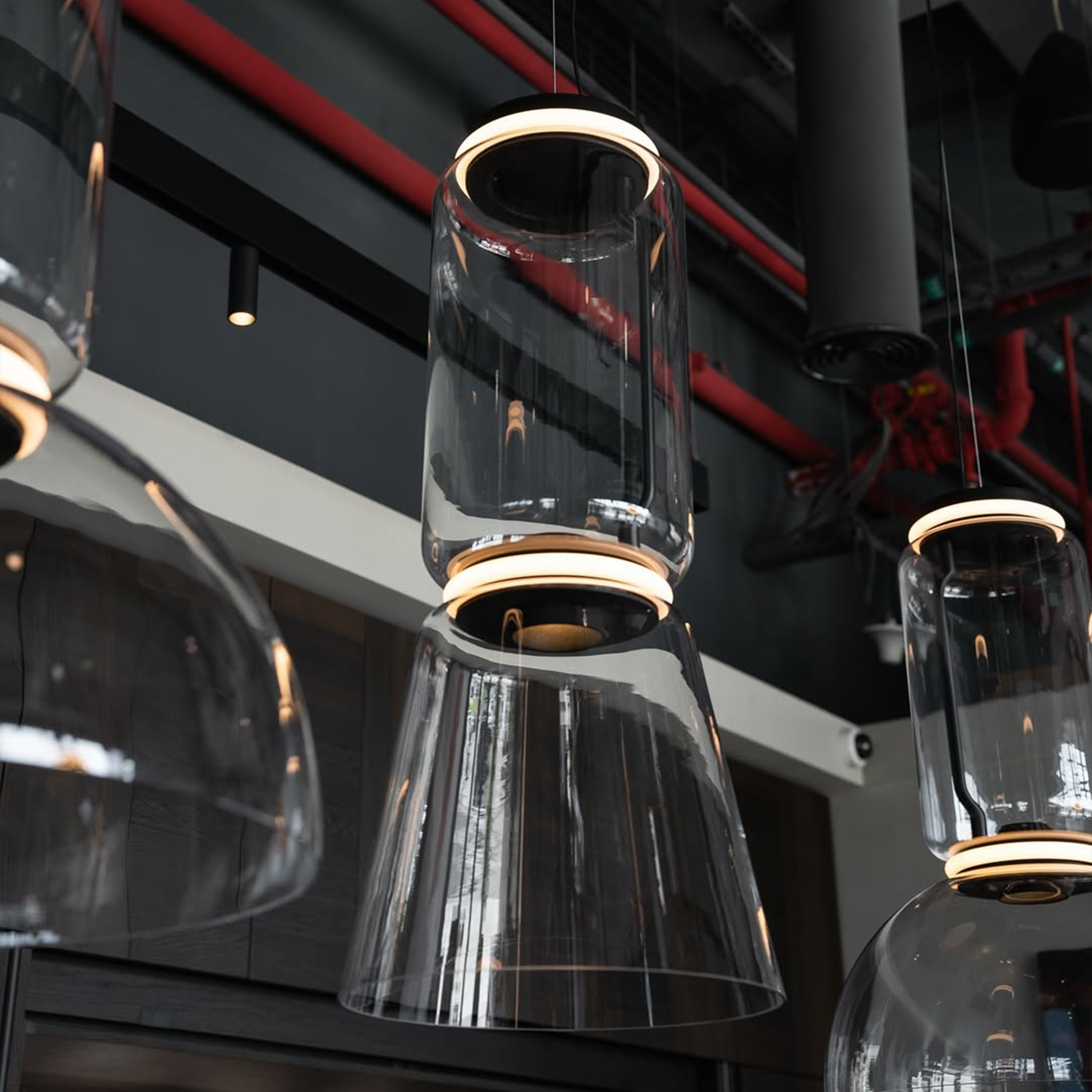 Flos Noctambule Low Cylinder Bowl pakabinamas šviestuvas