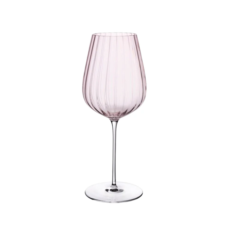 Nude Glass 500 ml Round Up Dusty raudonojo vyno taurė, 2 vnt.