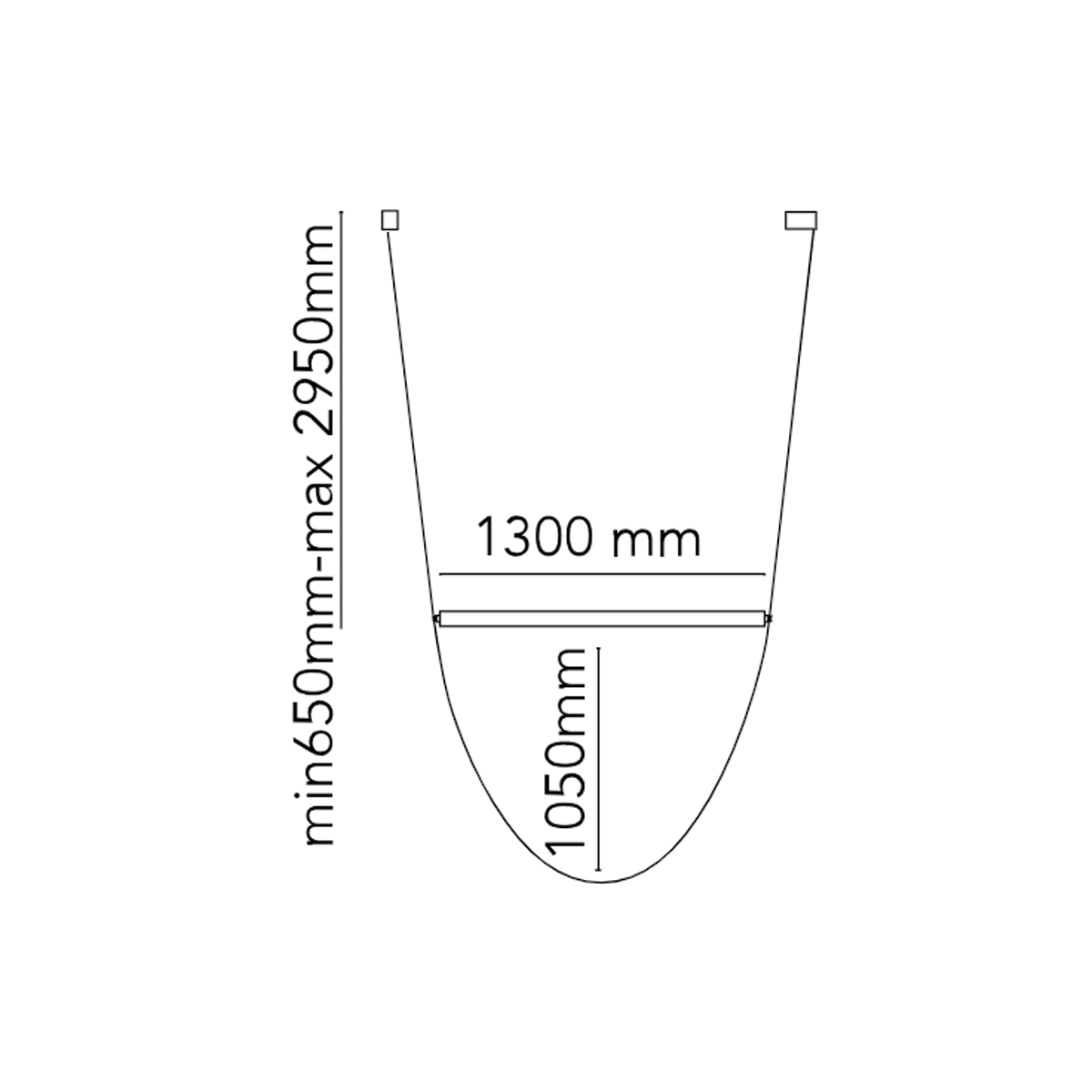 Flos Wireline pakabinamas šviestuvas