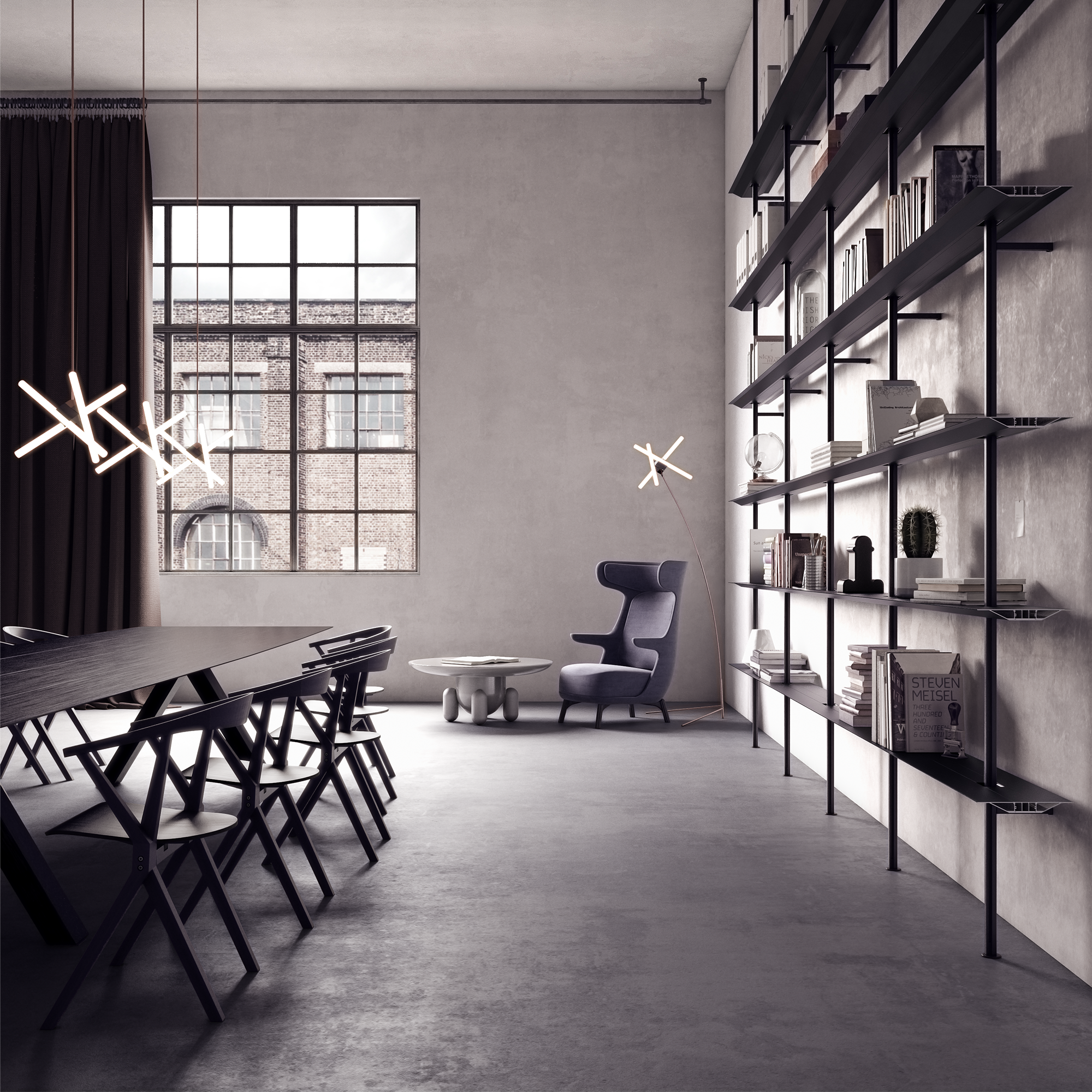 BD Barcelona Design Hypóstila Shelving EX3 lentyna