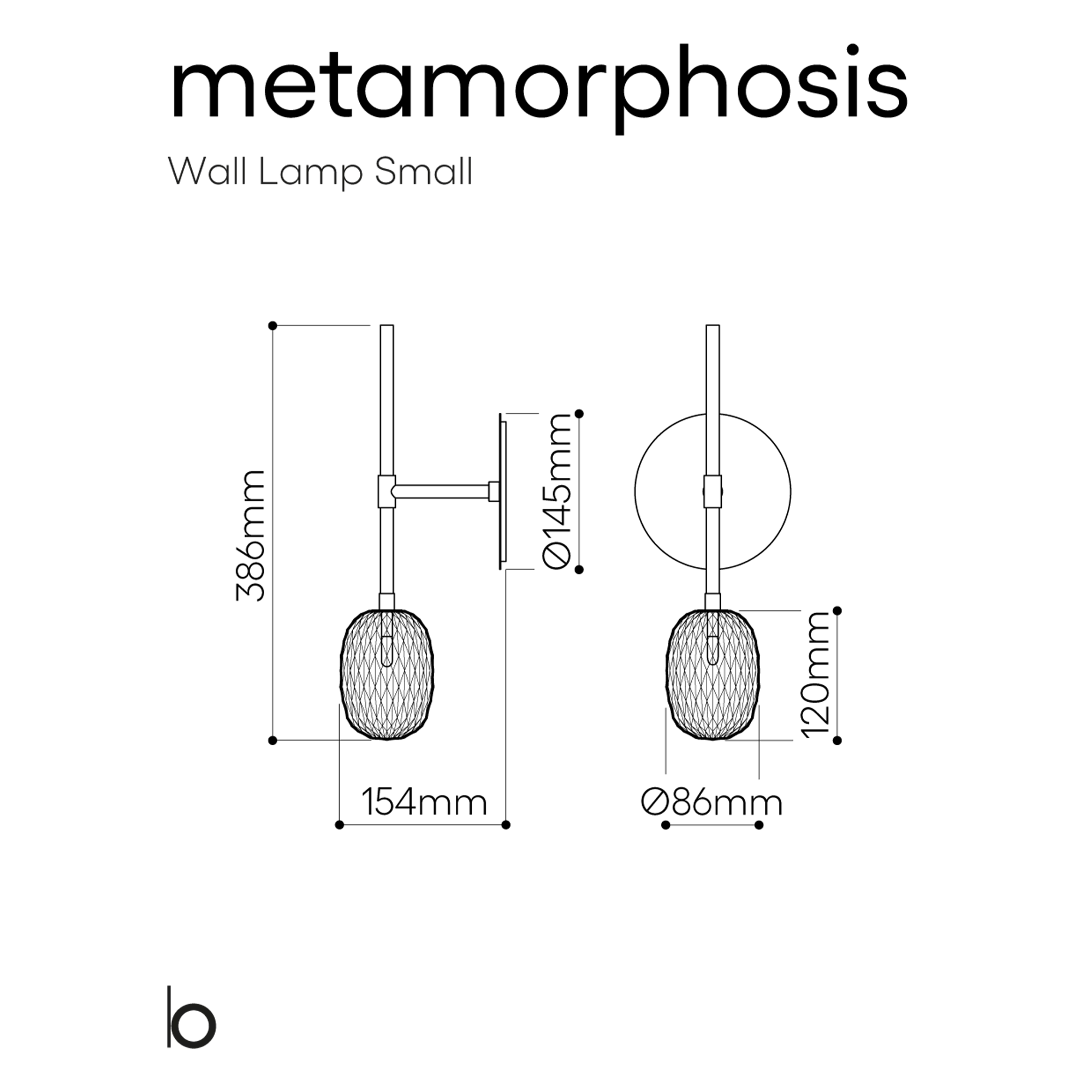 Bomma Metamorphosis sieninis šviestuvas
