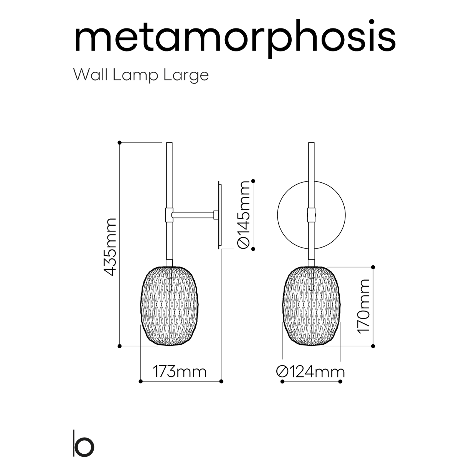 Bomma Metamorphosis sieninis šviestuvas