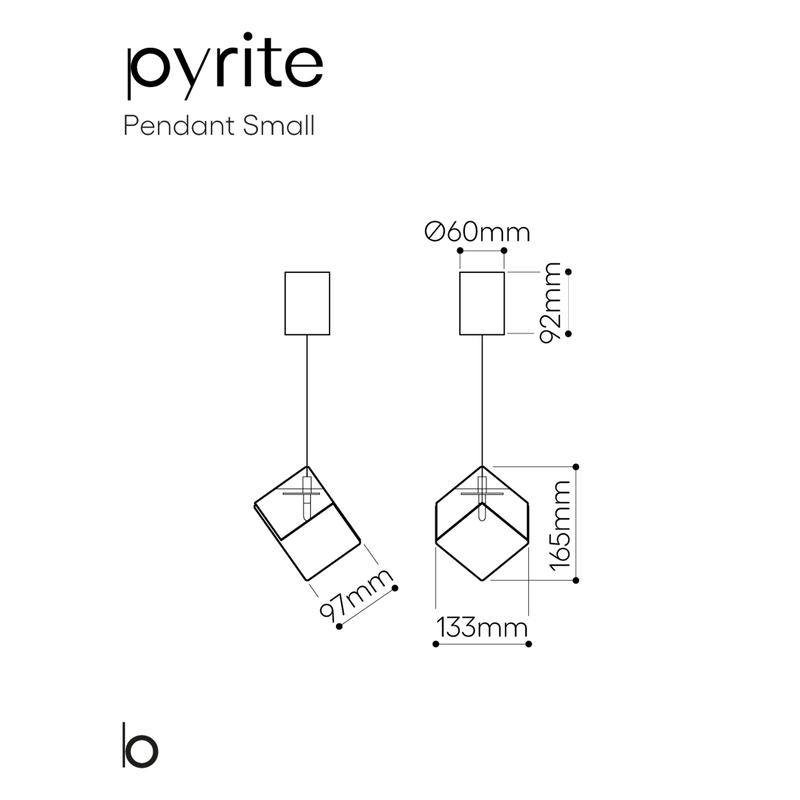 Bomma Pyrite pakabinamas šviestuvas