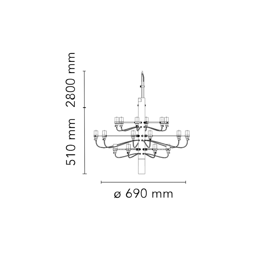 Flos 2097/18 pakabinamas šviestuvas