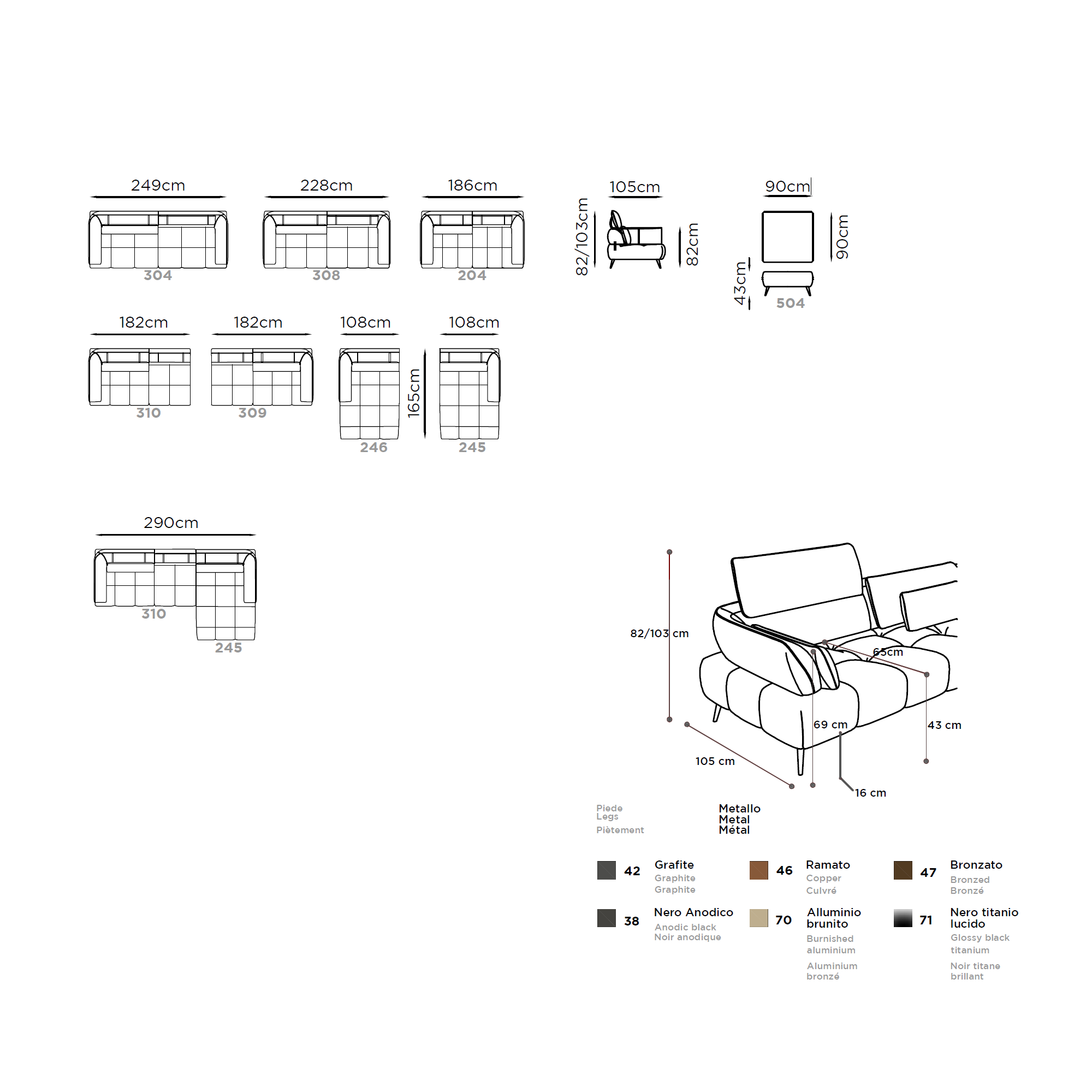 Franco Ferri Ambra sofa