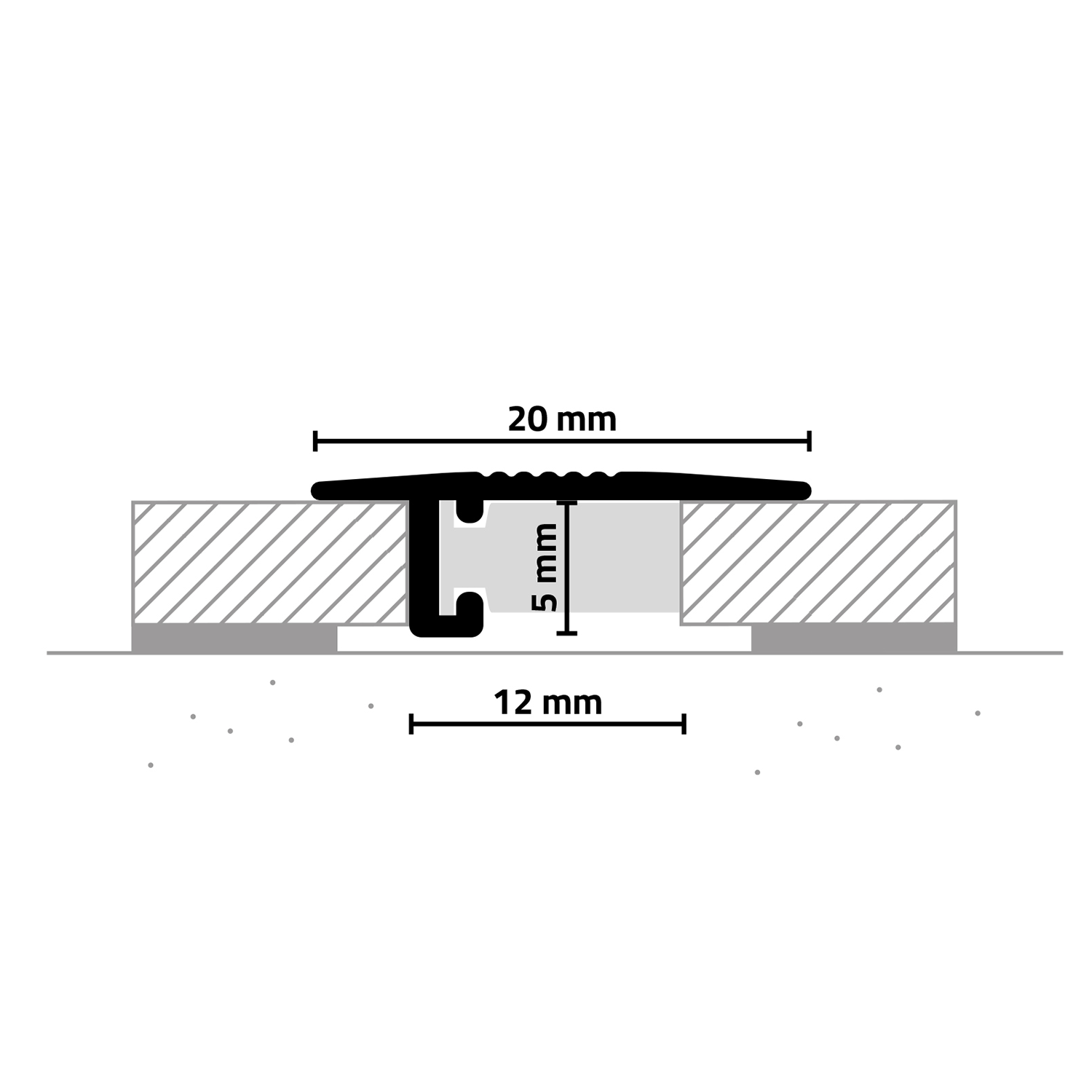 Apdailos profilis Minileiste UL20x5