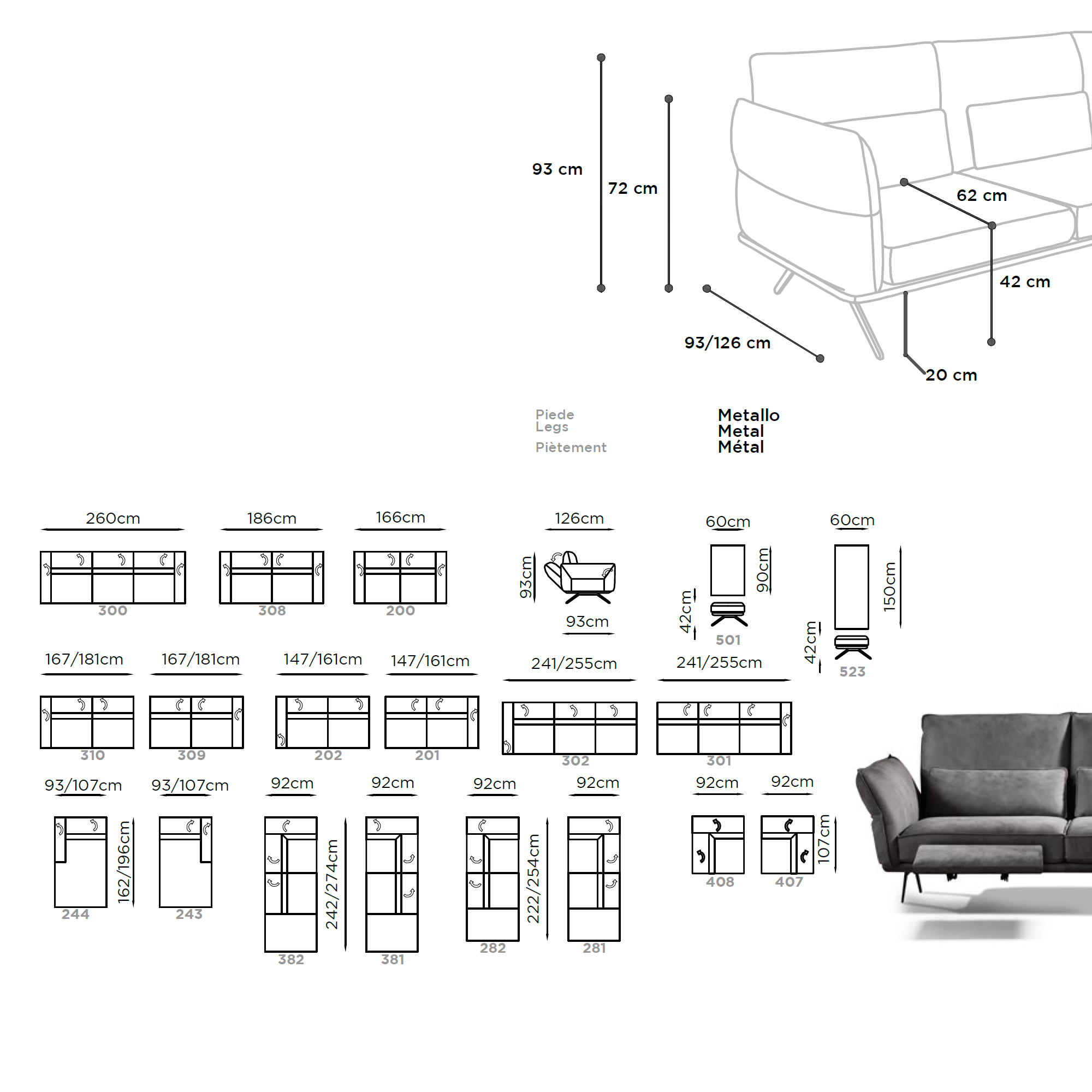 Franco Ferri Capitolo sofa
