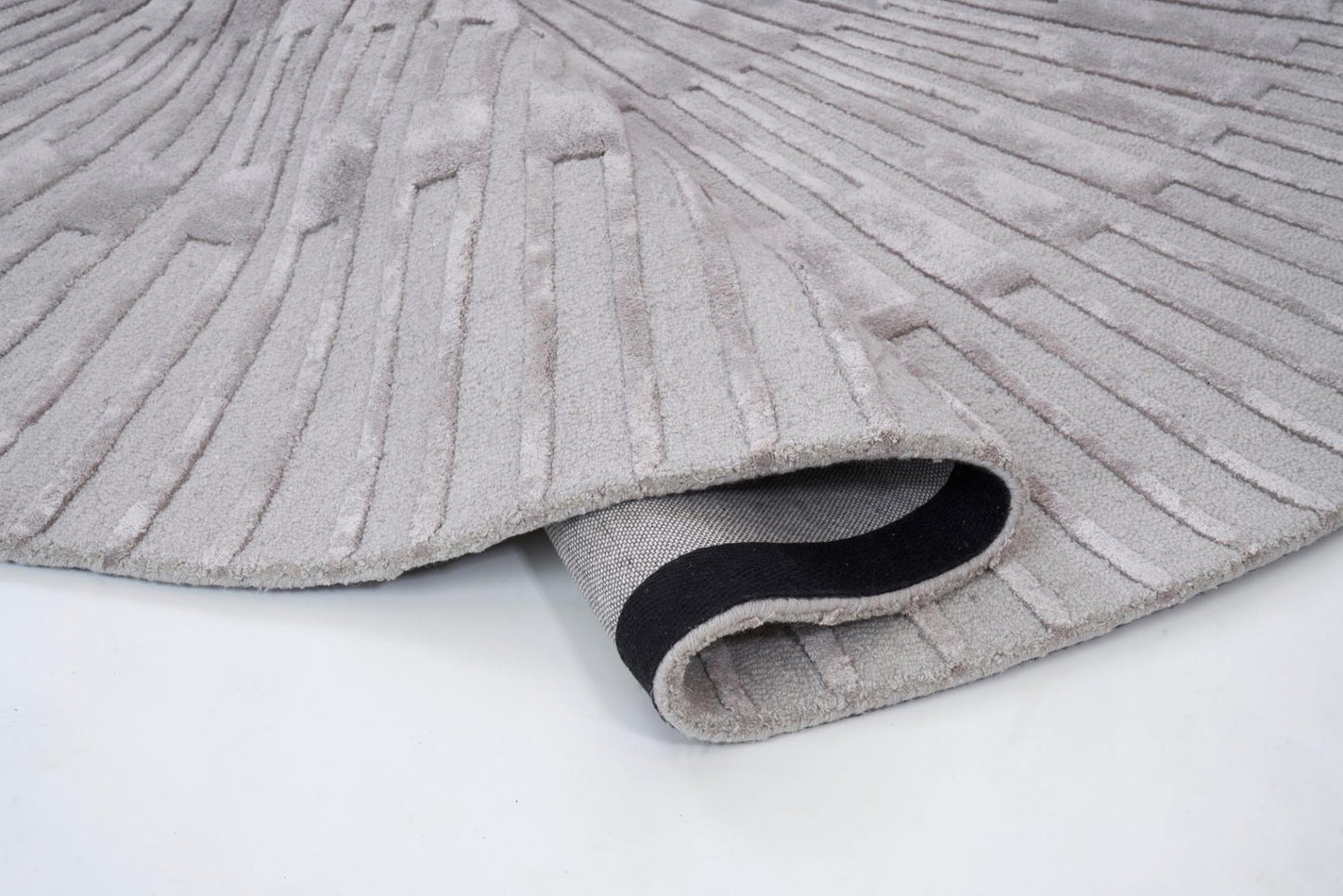 RADIUS GRAY Apvalus kilimas