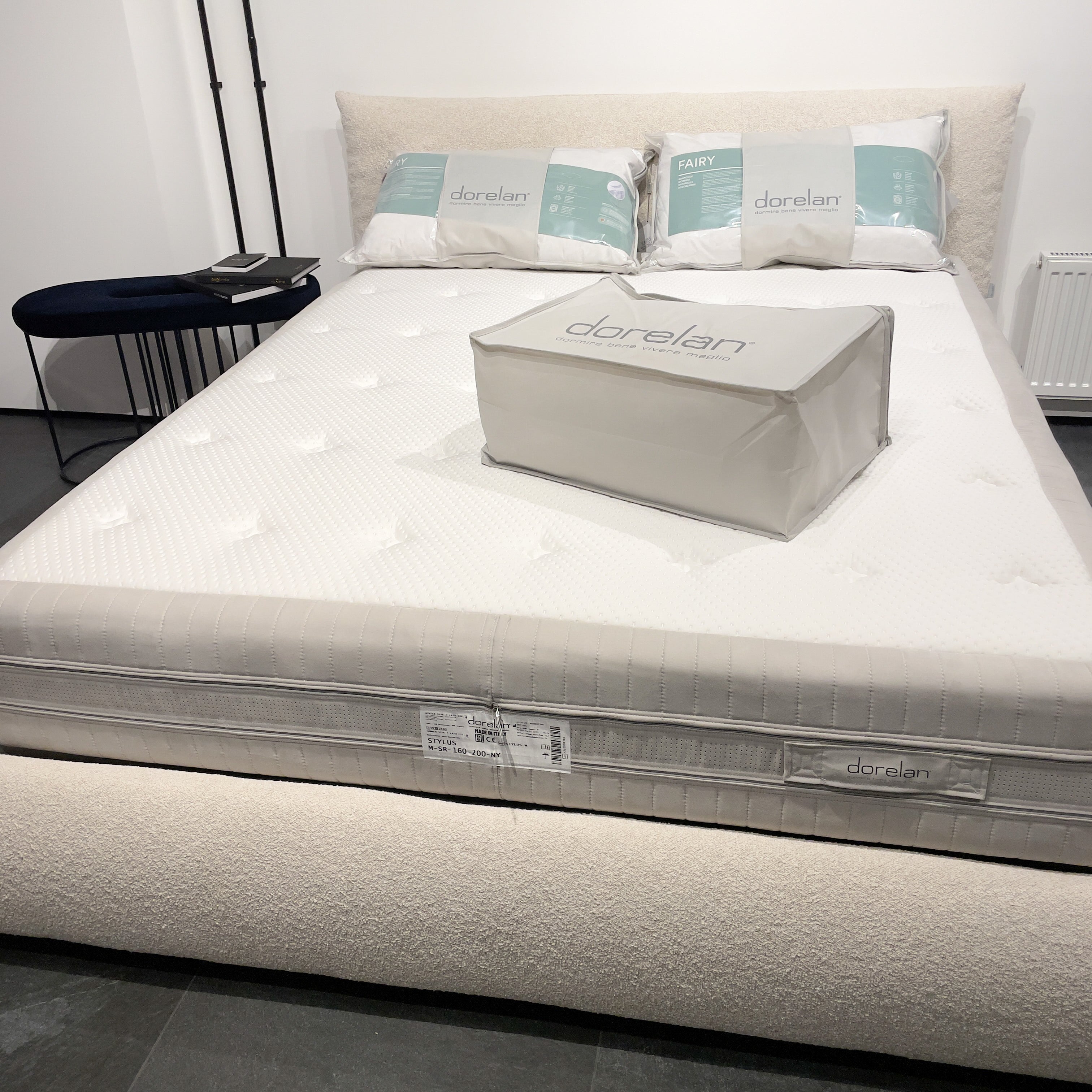Dorelan Pillow Bouclé Lova su patalynės dėže 160x200