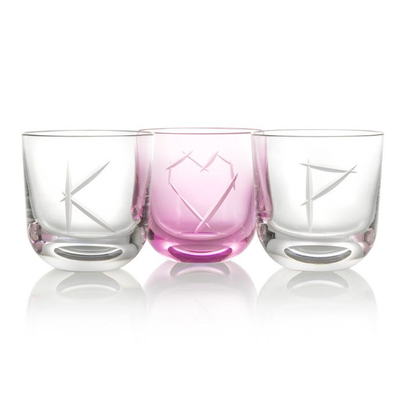 Rückl Love Glass I 200 ml Pink Stiklinė