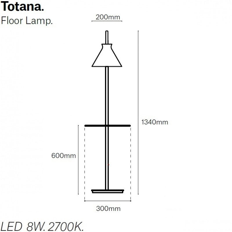 POTT Totana 20 pastatomas šviestuvas