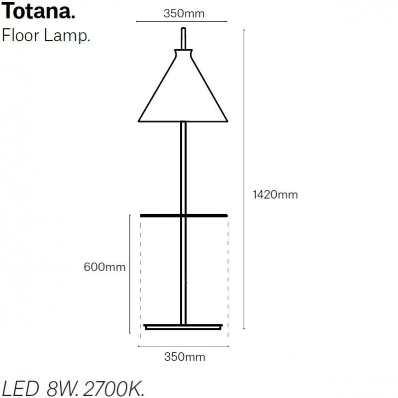POTT Totana 35 pastatomas šviestuvas